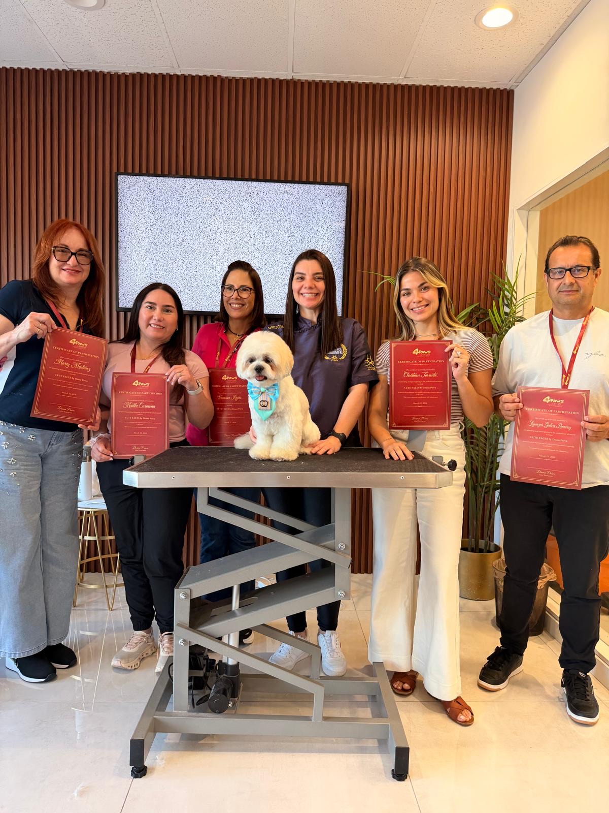 Cute Faces seminar class — 4Paws by Thamy · March 2026 — Kisses and Paws in West Miami